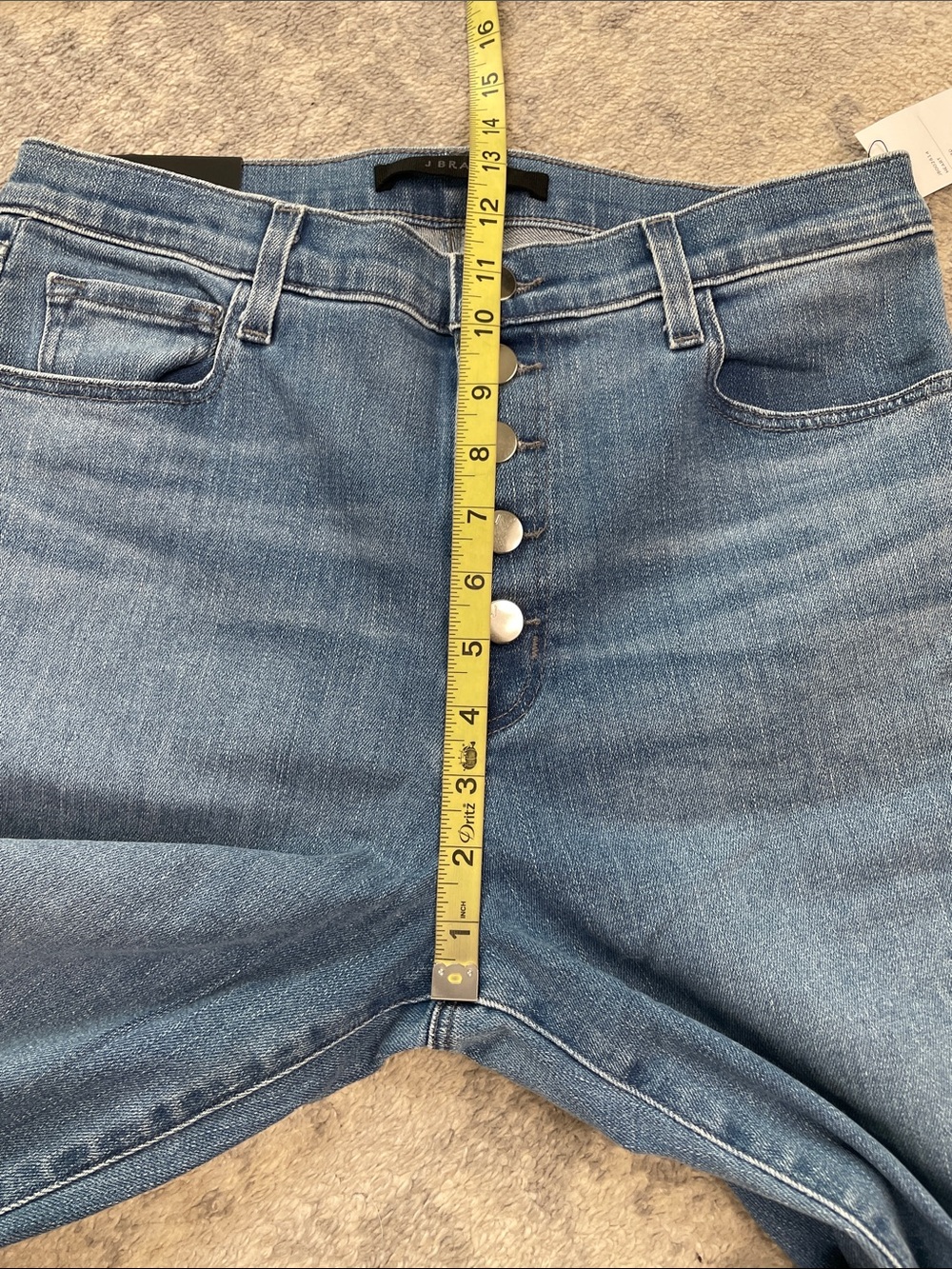NWT J Brand Lillie High Rise Crop Flare Jeans Heart Blue Sz 30 - Picture 10 of 13